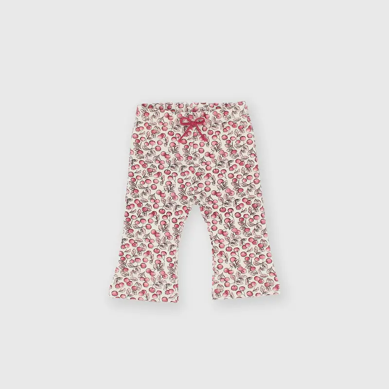 Pantalone in felpa da bambina bianco