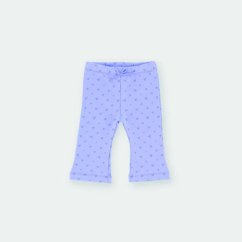 Pantalone in felpa da bambina viola