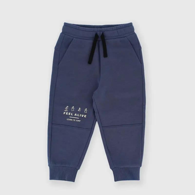 Pantalone in felpa da bambino blu