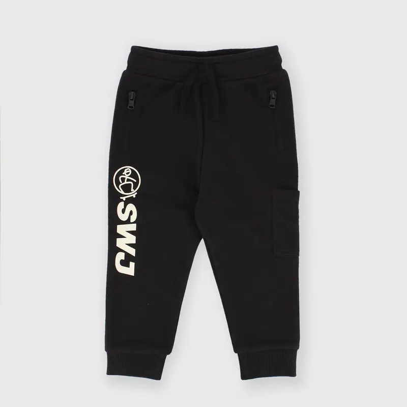 Pantalone in felpa da bambino grigio