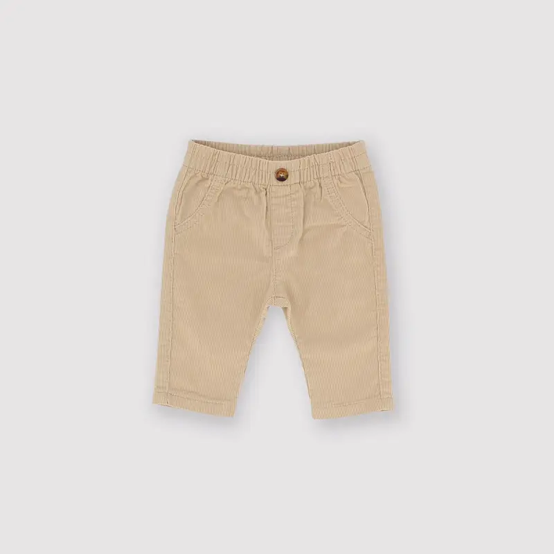 Pantalone in velluto da bambino beige
