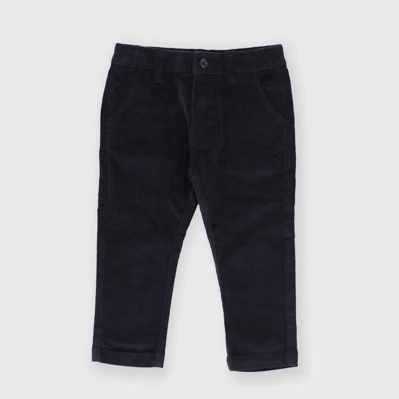 Pantalone in velluto da bambino blu