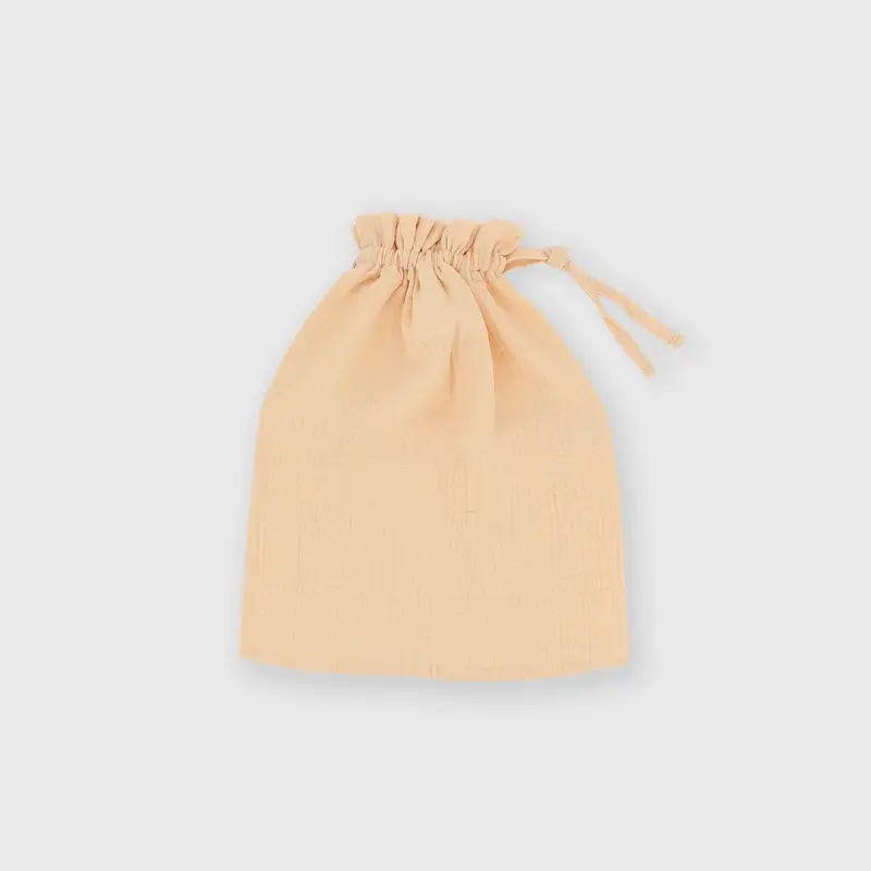 Sacchetto nascita in cotone da bambina beige