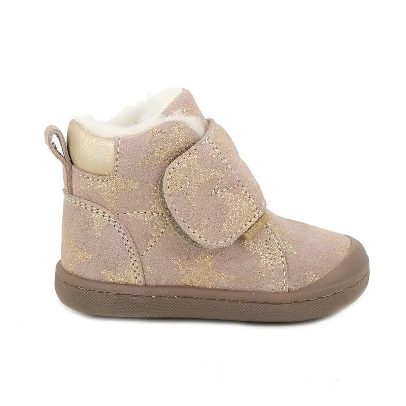 Scarpe da bambina beige con strap