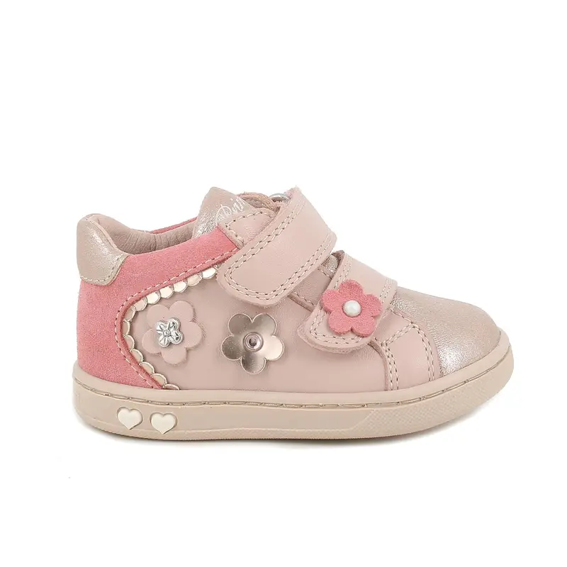 Scarpe da bambina rosa con strap
