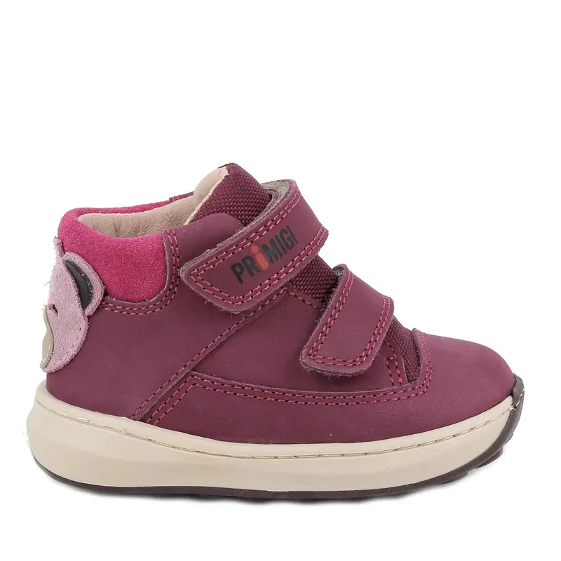 Scarpe da bambina viola con strap