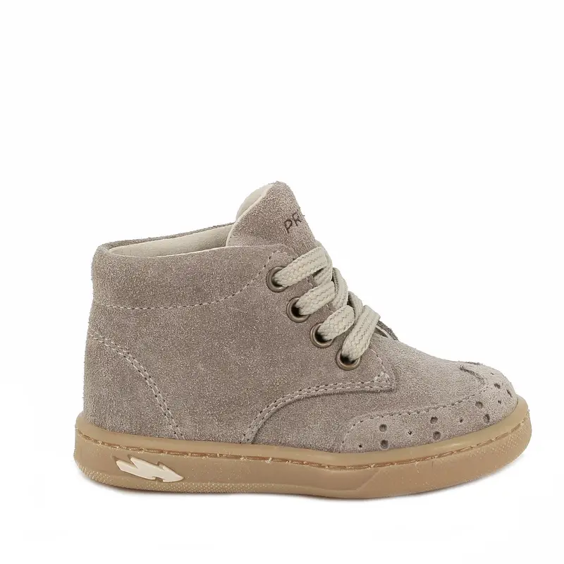 Scarpe da bambino beige con lacci