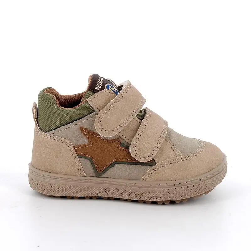 Scarpe da bambino beige con strap
