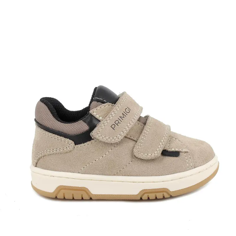 Scarpe da bambino beige con strap