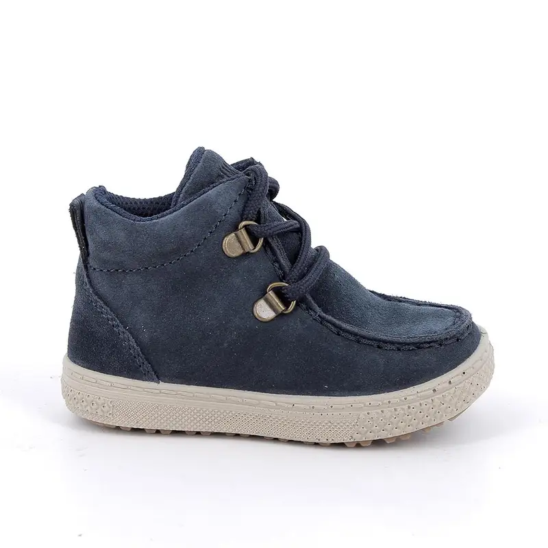 Scarpe da bambino blu con lacci