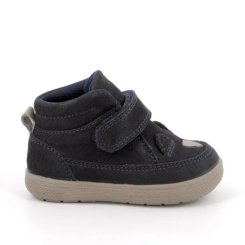 Scarpe da bambino blu con strap