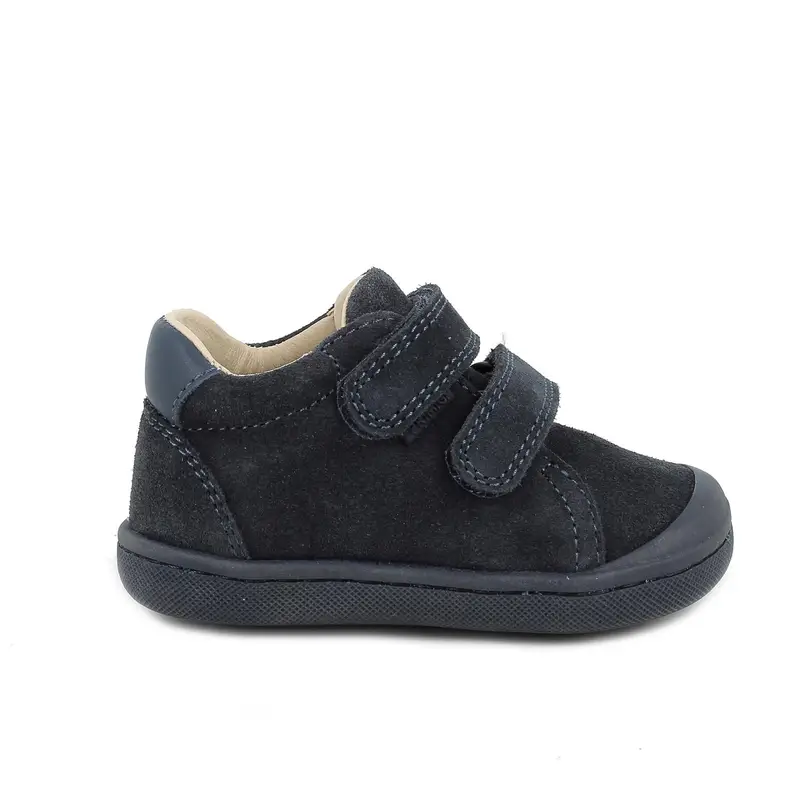 Scarpe da bambino blu con strap