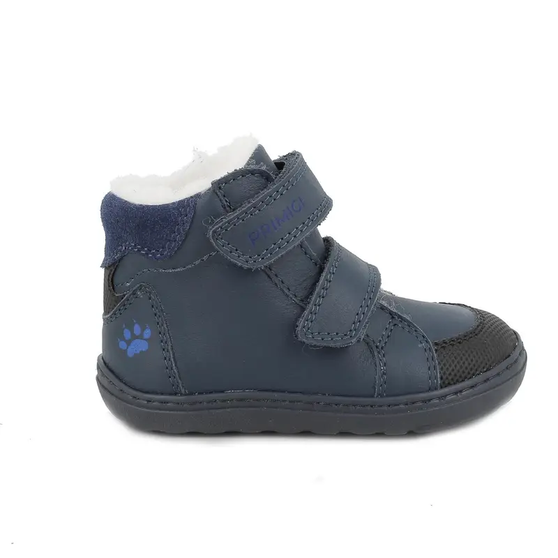 Scarpe da bambino blu con strap