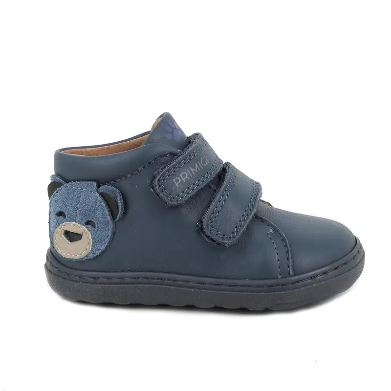 Scarpe da bambino blu con strap
