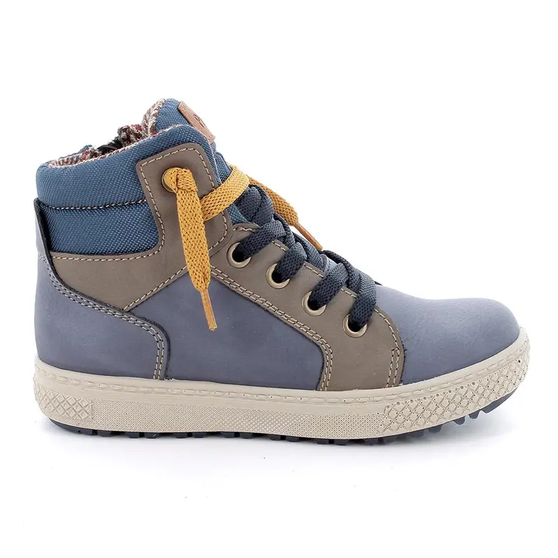 Scarpe da bambino blu con zip