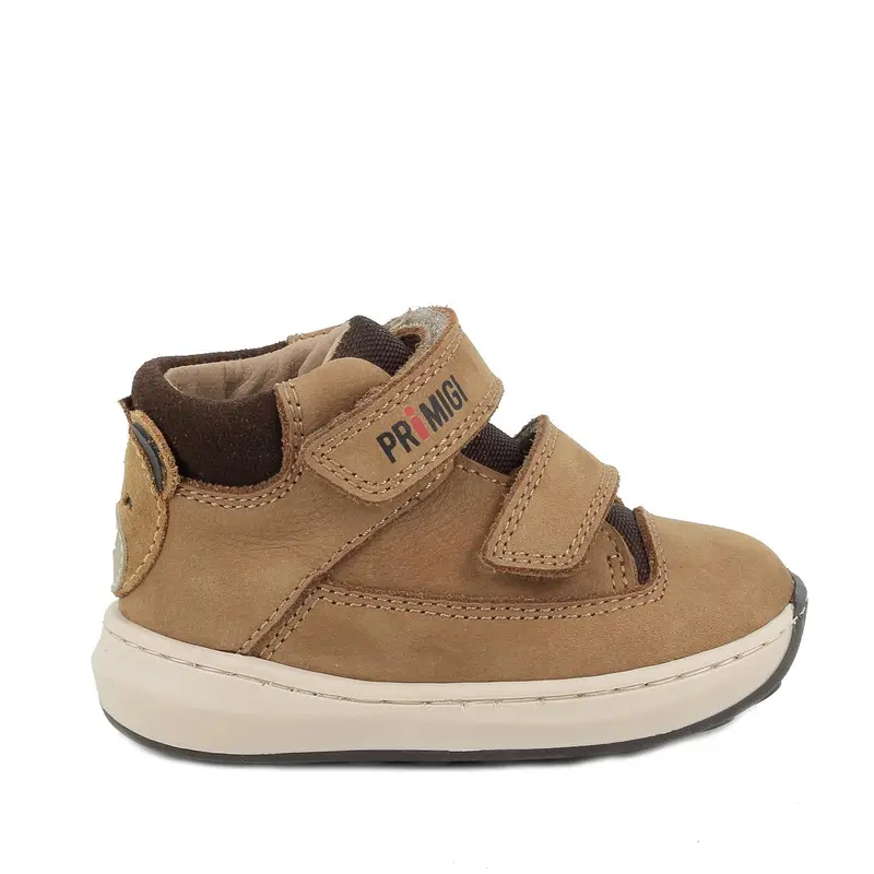 Scarpe da bambino marrone con strap
