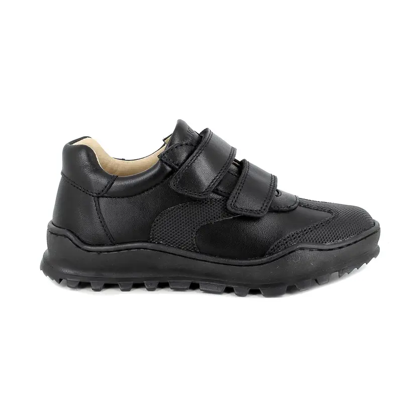 Scarpe da bambino nero con strap