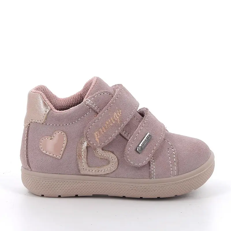 Scarpe gore-tex da bambina rosa con strap
