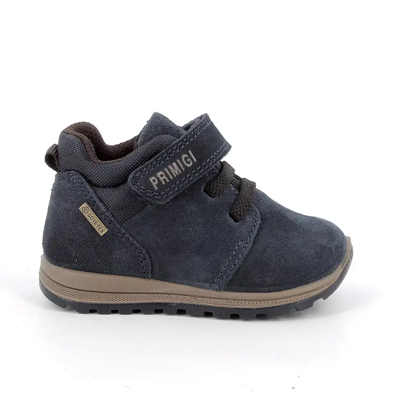 Scarpe gore-tex da bambino blu con strap