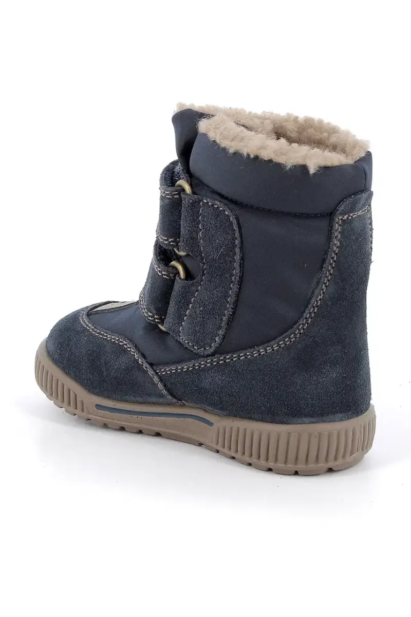 scarpe invernali in pelle bambino/a Blu navy miniatura 3