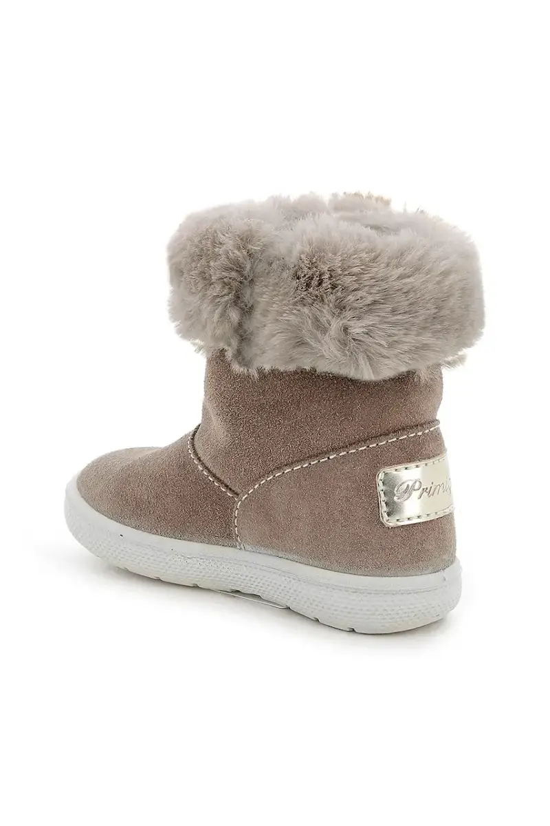 scarpe invernali in pelle scamosciata bambino/a Marrone miniatura 3