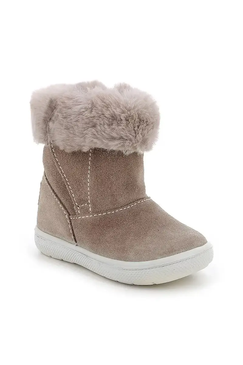 scarpe invernali in pelle scamosciata bambino/a Marrone