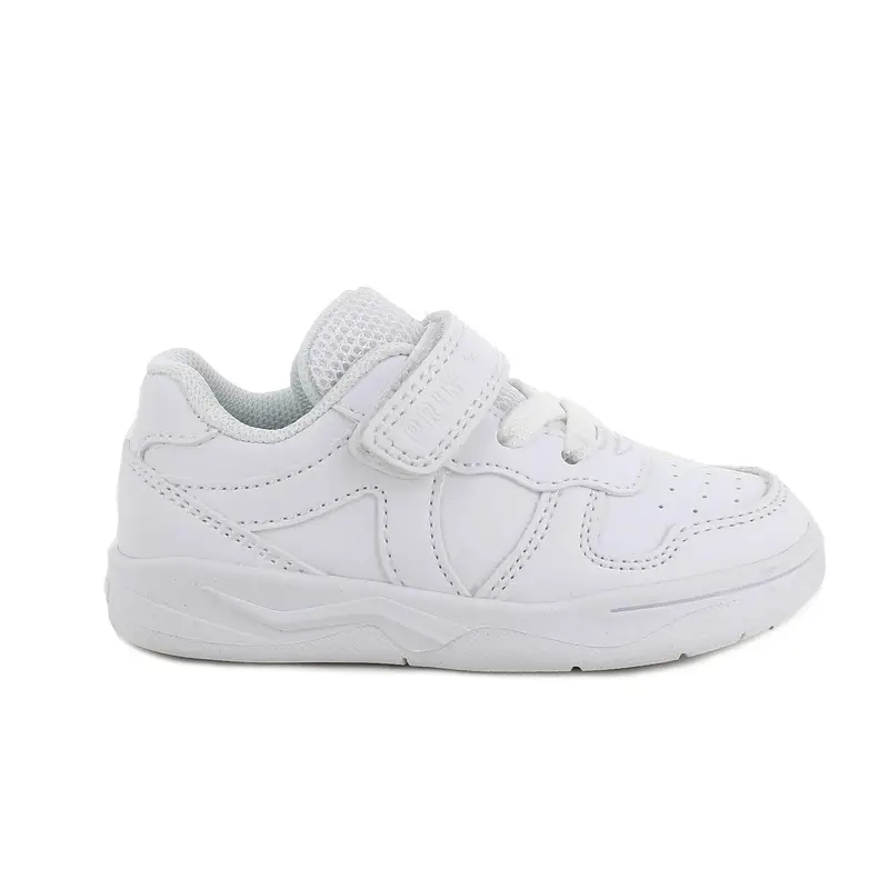 Sneakers da bambina bianco con strap