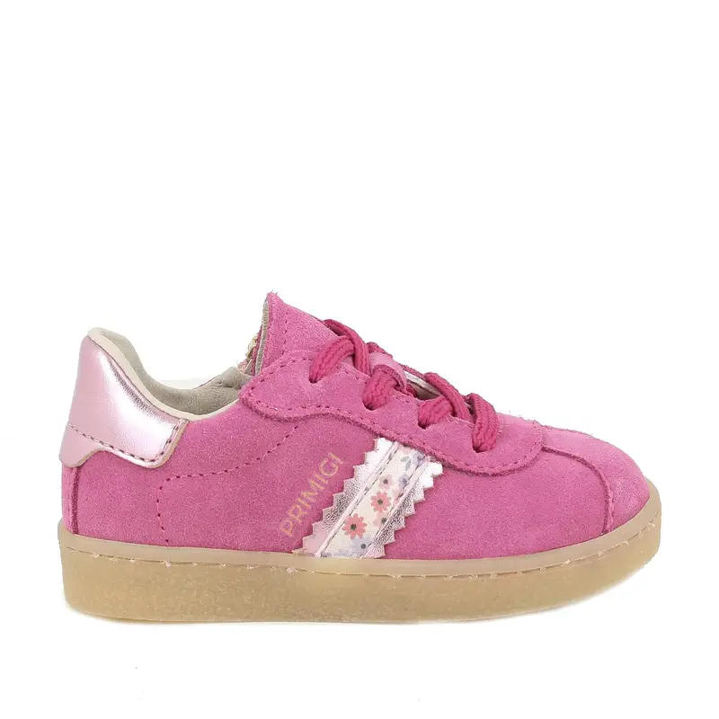 Sneakers da bambina fuxia con zip