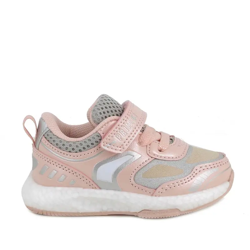 Sneakers da bambina rosa con strap