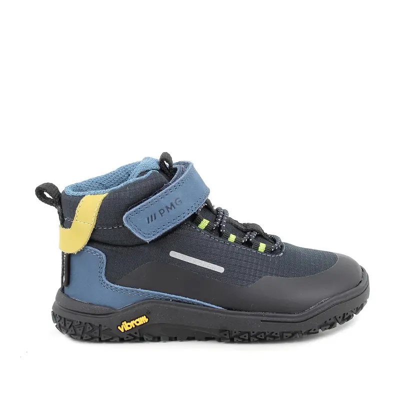 Sneakers da bambino blu con strap