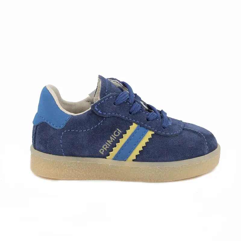 Sneakers da bambino blu con zip