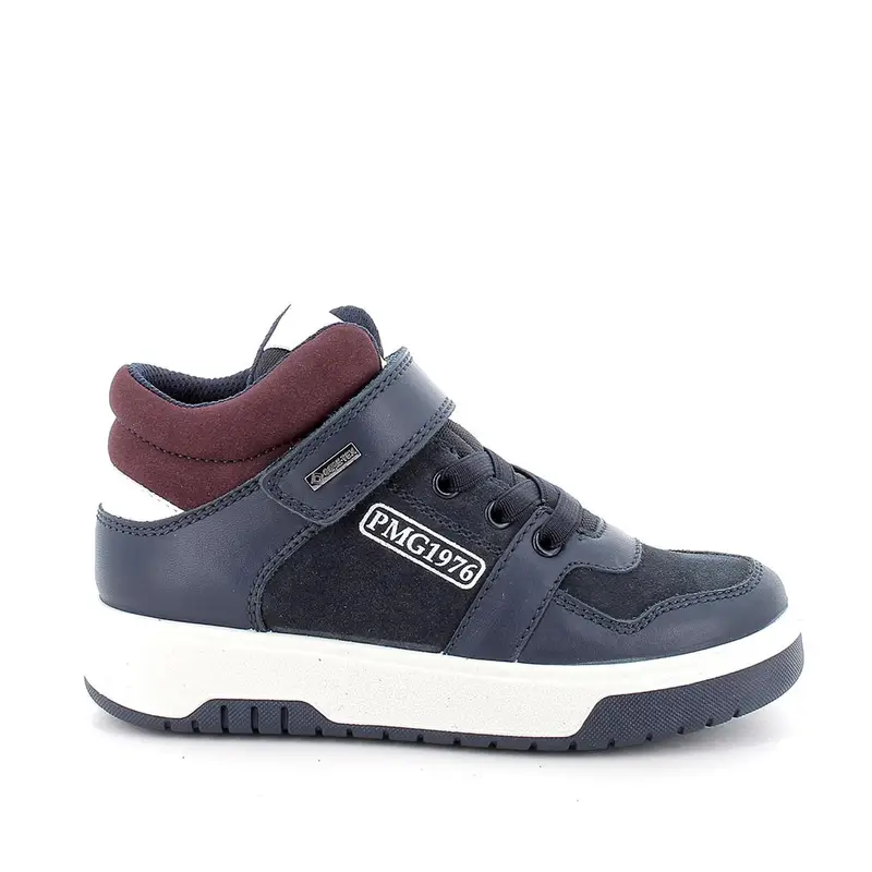 Sneakers gore-tex da bambino blu con strap