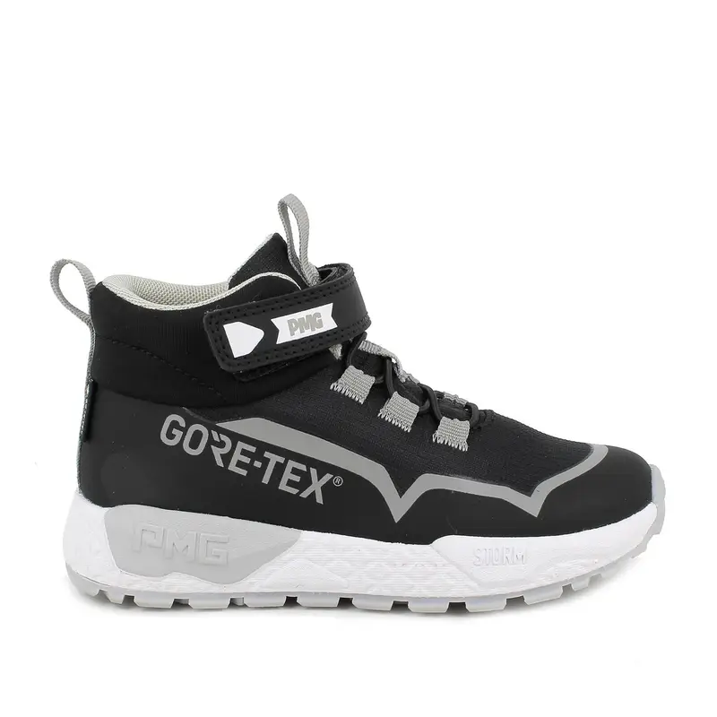 Sneakers gore-tex da bambino nero con strap