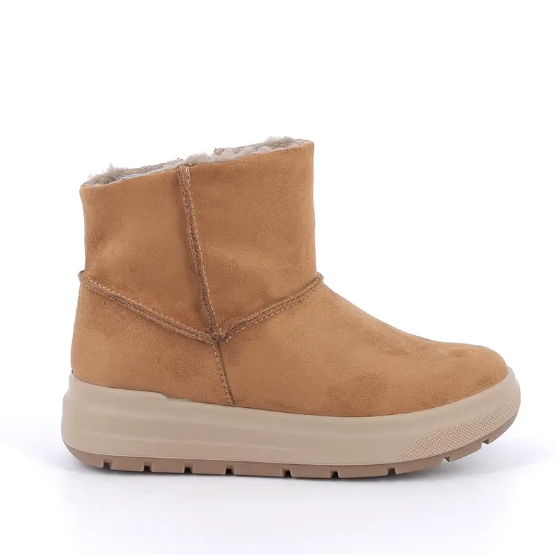 Stivaletti da bambina marrone con zip