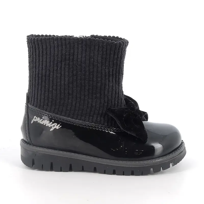 Stivaletti da bambina nero con zip