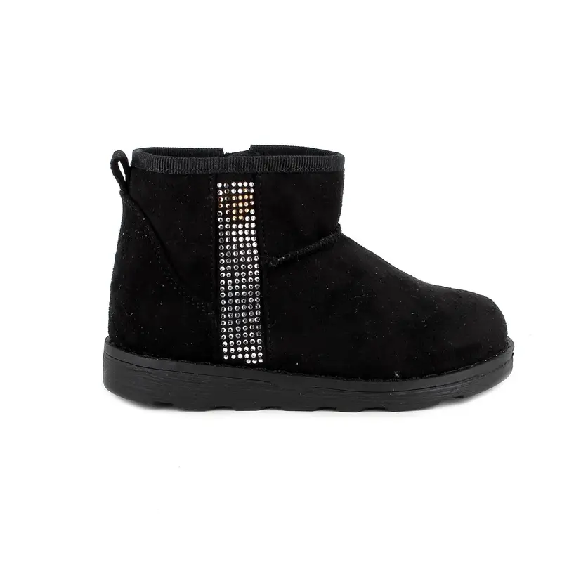 Stivaletti da bambina nero con zip