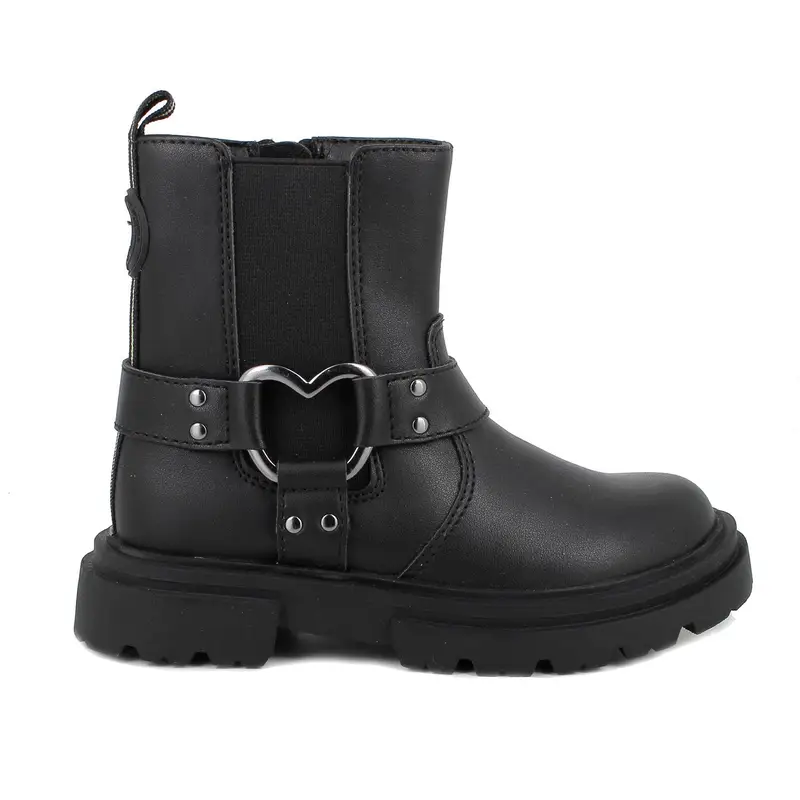 Stivaletti da bambina nero con zip