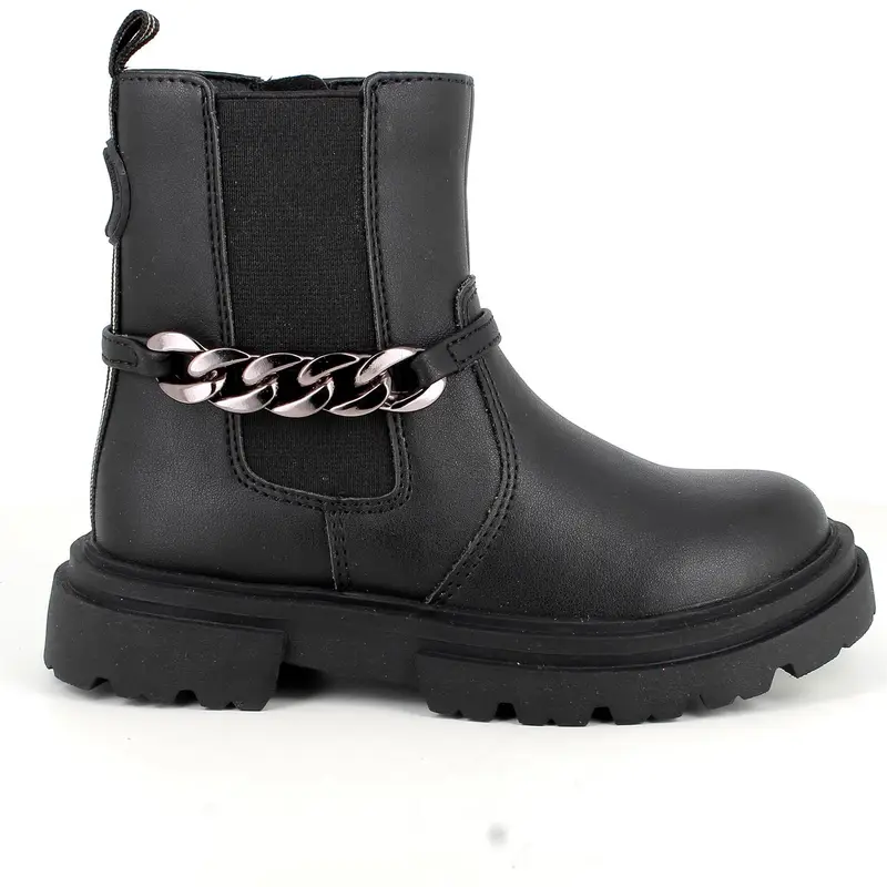 Stivaletti da bambina nero con zip