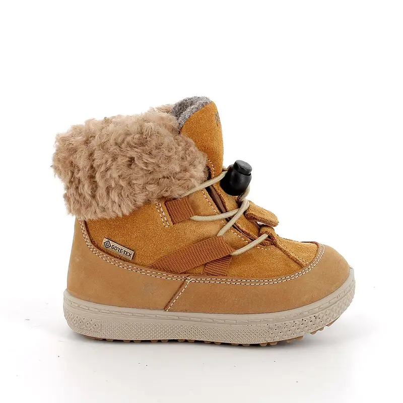 Stivaletti gore-tex da bambina giallo con elastico