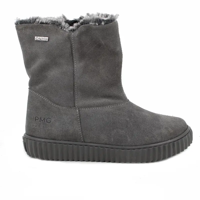 Stivaletti gore-tex da bambina grigio con zip