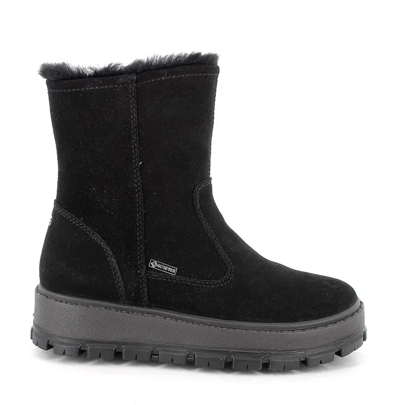 Stivaletti gore-tex da bambina nero con zip