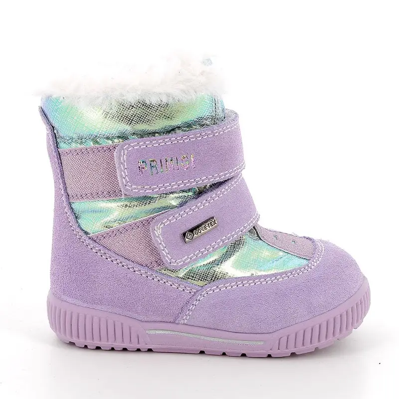 Stivaletti gore-tex da bambina viola con strap