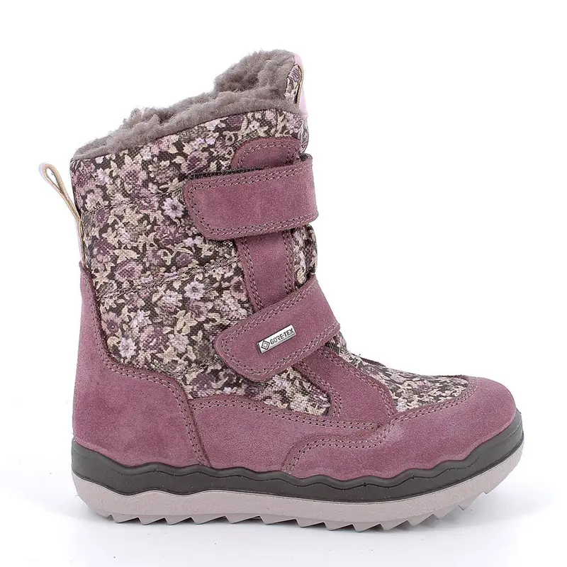 Stivaletti gore-tex da bambina viola con strap