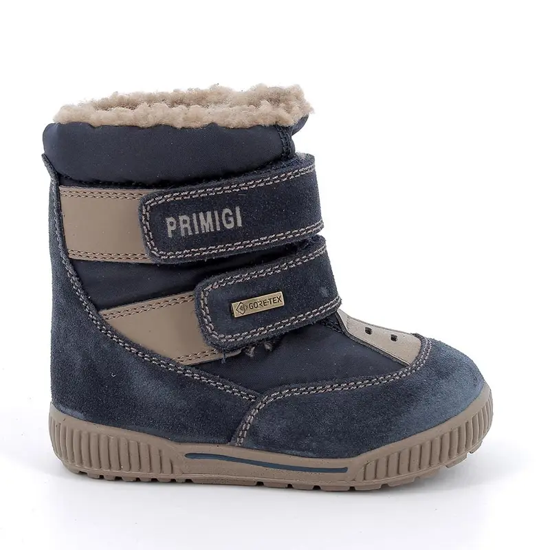 Stivaletti gore-tex da bambino blu con strap