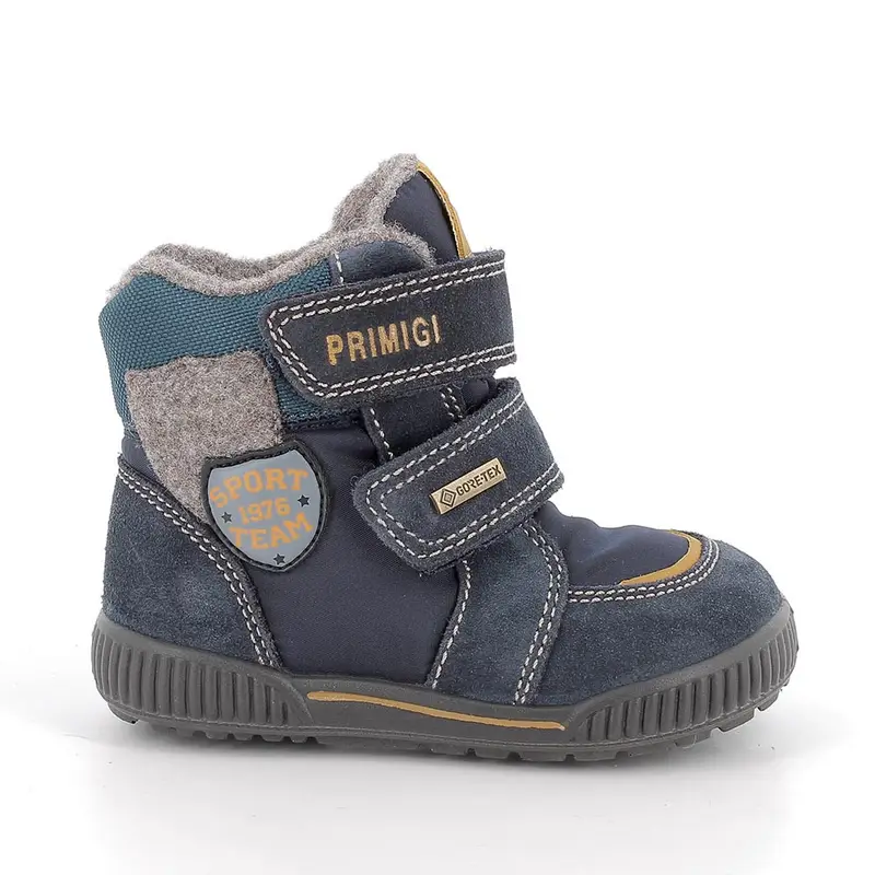 Stivaletti gore-tex da bambino blu con strap