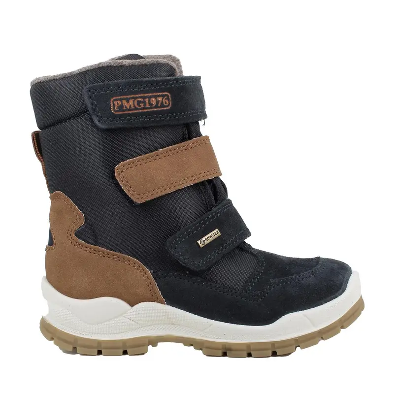 Stivaletti gore-tex da bambino blu con strap