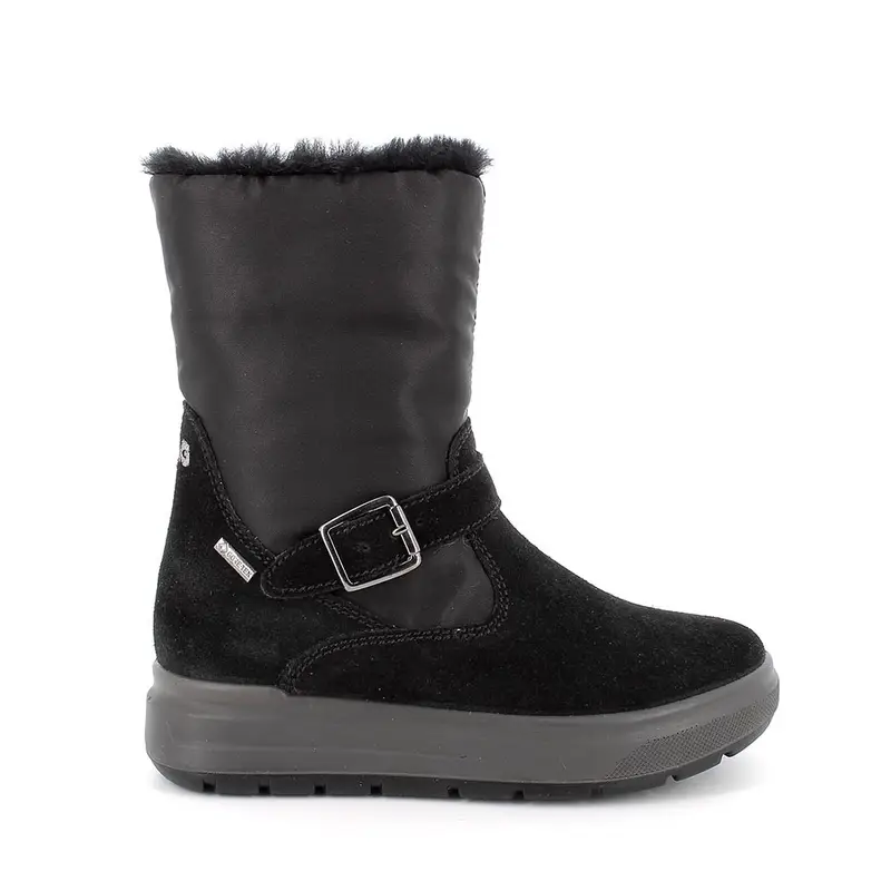 Stivali gore-tex da bambina nero con zip