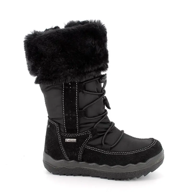 Stivali gore-tex da bambina nero con zip