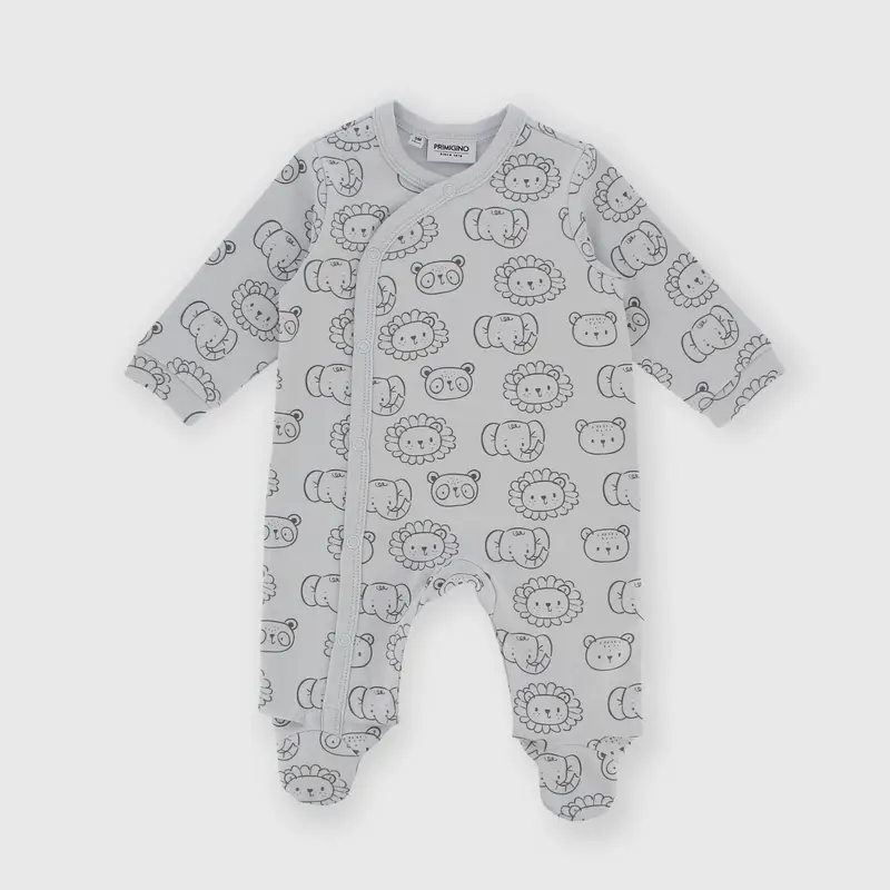 Tutina in cotone interlock da bambino blu