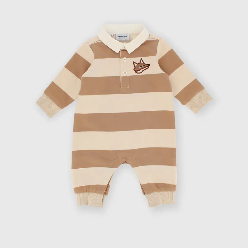 Tutina in felpa da bambino marrone